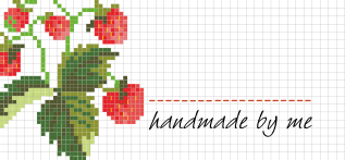 Jam Jar Labels : Cross Stitch Strawberry